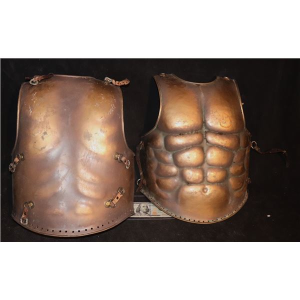 ZZ GREEK ROMAN ARMOR CHEST AND BACK WITH LEATHER STRAPS C