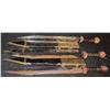 Image 2 : ZZ GREEK ROMAN SWORD HERO WITH LEATHER SHEATHS LOT OF 3