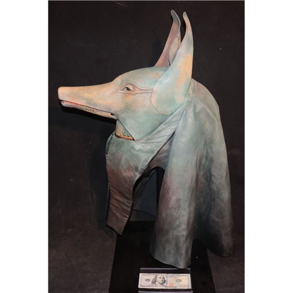 MUMMY THE 1999 ANUBIS MASK WORN BY PRIEST WHO POURS THE SCARABS ON IMHOTEP TO EAT HIM ALIVE