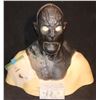 Image 1 : ALIEN ORC COWL AND FACIAL APPLIANCES ON LIFE CAST BUST C