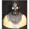Image 1 : ALIEN ORC COWL AND FACIAL APPLIANCES ON LIFE CAST BUST D