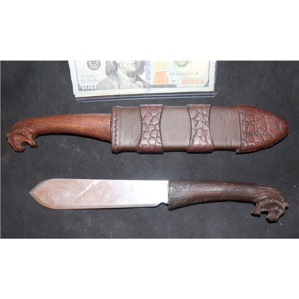 KING'S MAN THE SHOLA METAL HERO AND RUBBER STUNT DAGGER KNIFE WITH HOLSTER