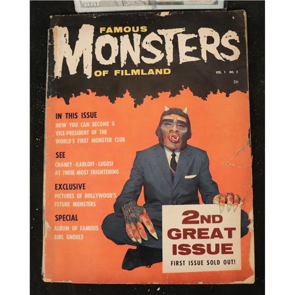 ZZ FAMOUS MONSTERS NUMBER 02 IN GOOD CONDITION