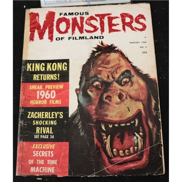ZZ FAMOUS MONSTERS NUMBER 06 IN GOOD CONDITION