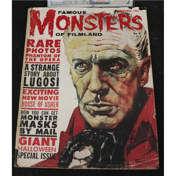 ZZ FAMOUS MONSTERS NUMBER 09 IN GOOD CONDITION
