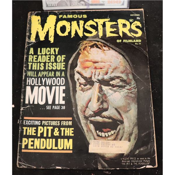 ZZ FAMOUS MONSTERS NUMBER 14 IN GOOD CONDITION