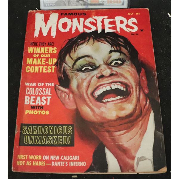 ZZ FAMOUS MONSTERS NUMBER 18 IN GOOD CONDITION