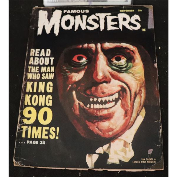 ZZ FAMOUS MONSTERS NUMBER 20 IN GOOD CONDITION