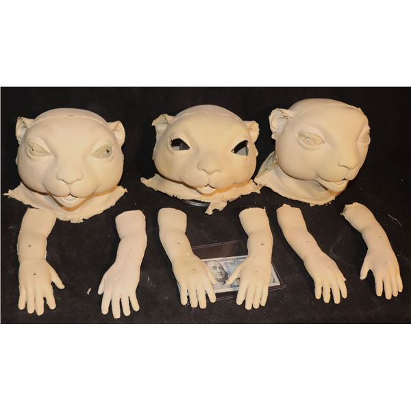 SWEET TOOTH BOBBY THE GOPHER HERO PUPPET HEADS AND ARMS C