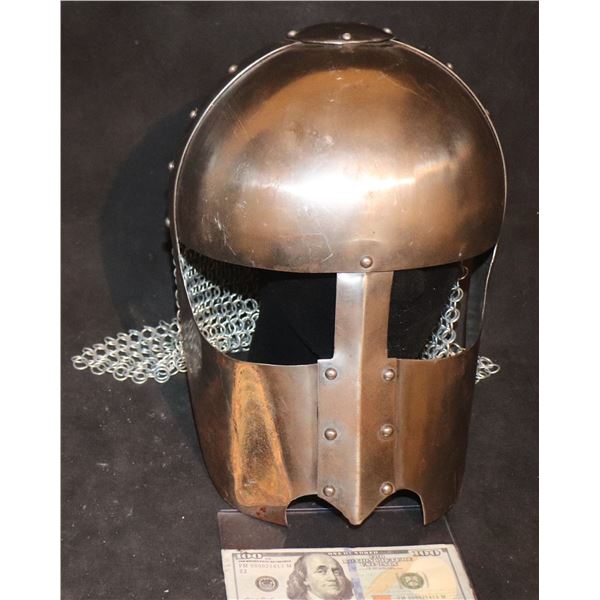 NICKELODEON KNIGHT HELMET ARMOR WITH CHAIN MAIL ALL METAL