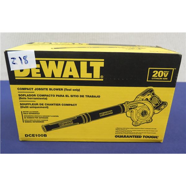 DeWalt DCE100B Compact Jobsite Blower in Box  (Tool Only)