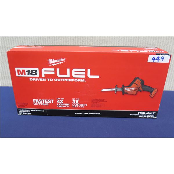 Milwaukee 2719-20 Hackzall One-Handed Recip Saw in Box  (Tool Only)