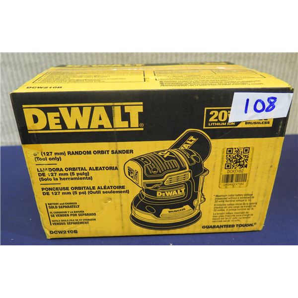 DeWalt DCW210B Random Orbit Sander in Box  (Tool Only)