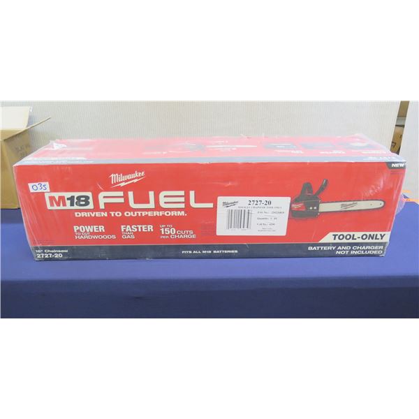 Milwaukee 2727-20  16" Chainsaw in Box  (Tool Only)