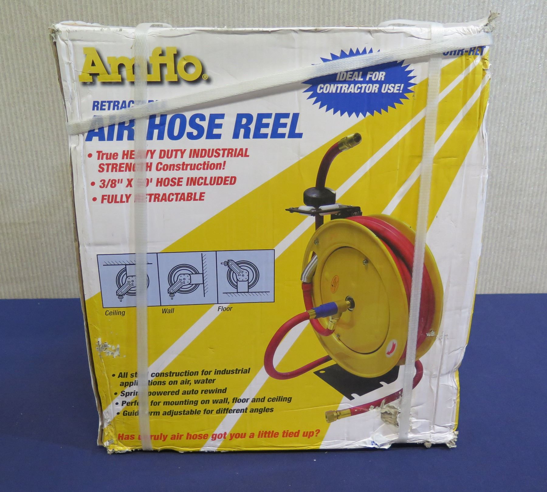 Reel In Box Amflo 505HR-RET Retractable Air Hose Reel in Box