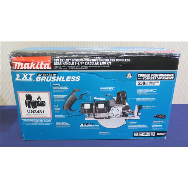 Makita XSR01PT Rear-Handle Circular Saw Kit in Box