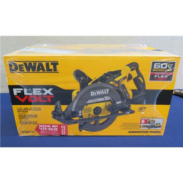 DeWalt DCS577T1 Worm Drive Style Saw Kit w/ Brake in Box (Tool Only)