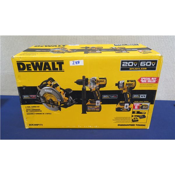 DeWalt DCK399P1T1  3-Tool Combo Kit in Box