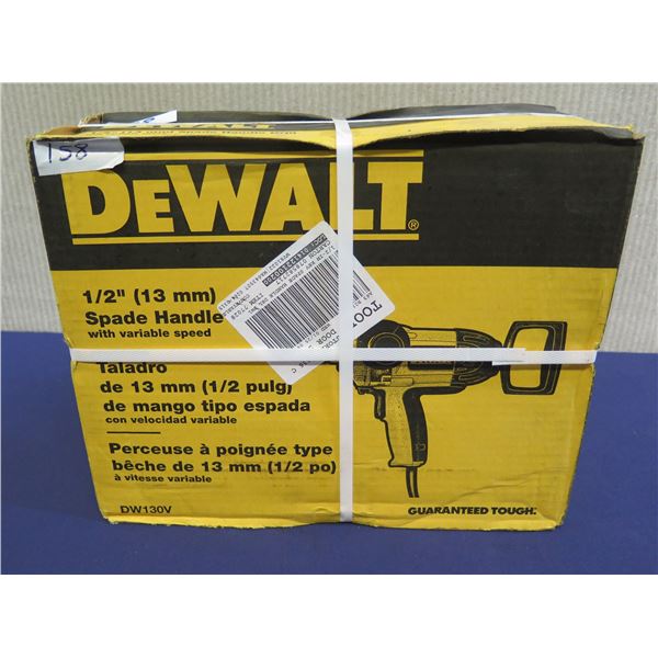 DeWalt DE130V Spade Handle Drill in Box   (Tool Only)