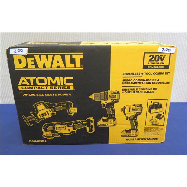 DeWalt DCK489D2 Brushless 4-Tool Combo Kit in Box