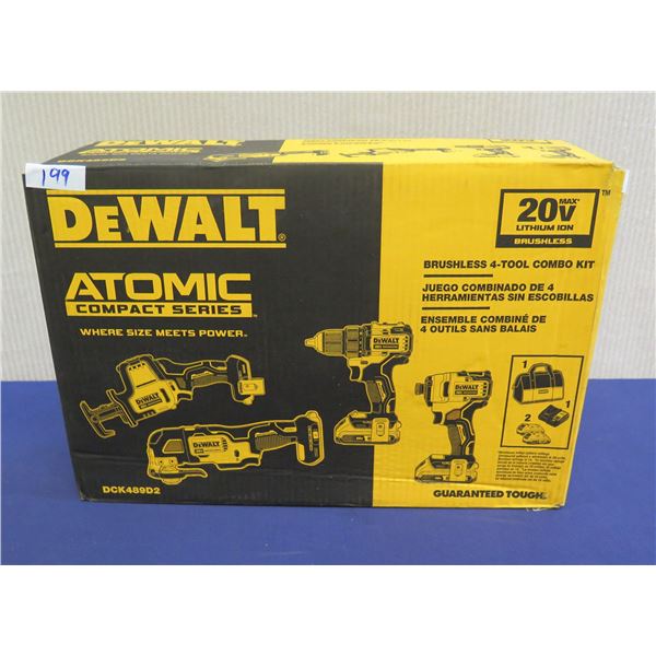 DeWalt DCK489D2 Brushless 4-Tool Combo Kit in Box