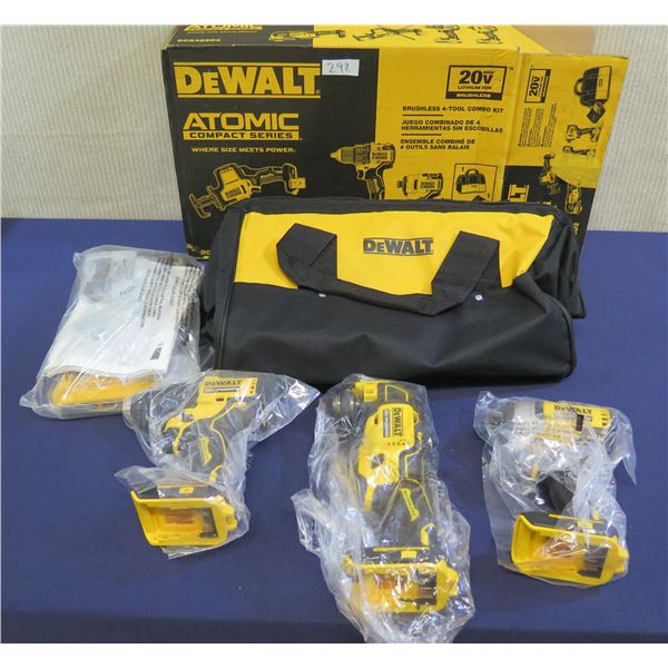 DeWalt DCK489D2 Brushless 4-Tool Combo Kit in Box