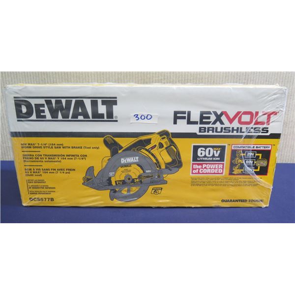 DeWalt DCS577B Worm Drive Style Saw Kit w/ Brake in Box (Tool Only)