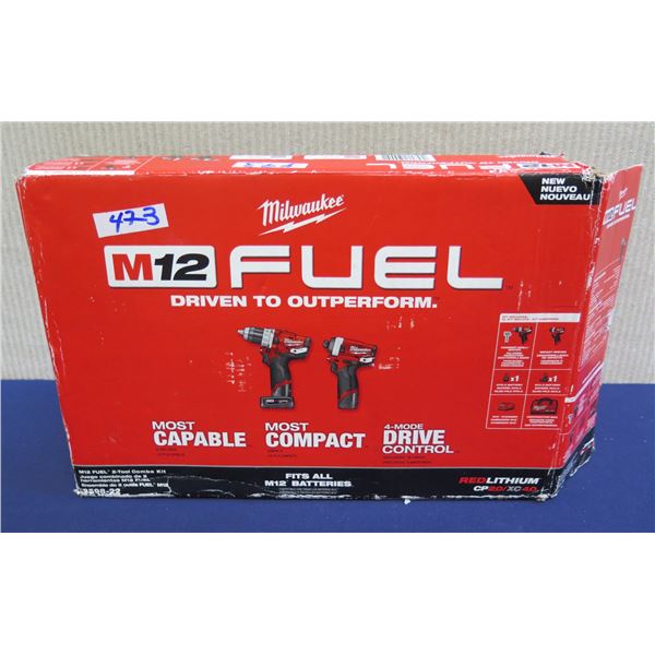 Milwaukee 2598-22 M12 Fuel 2-Tool Combo Kit in Box