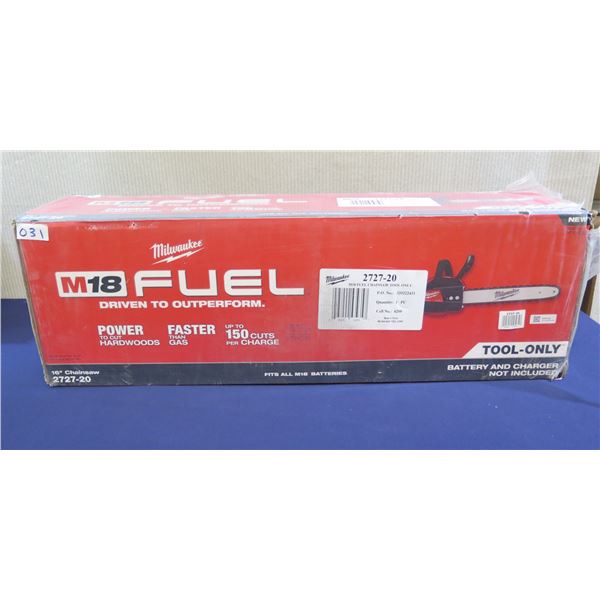 Milwaukee 2727-20  16" Chainsaw in Box  (Tool Only)