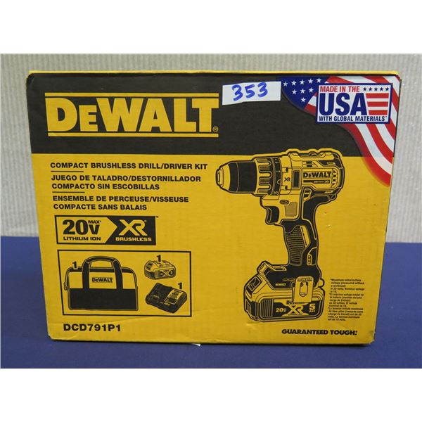 DeWalt DCD791P1 Drill/Driver Kit in Box
