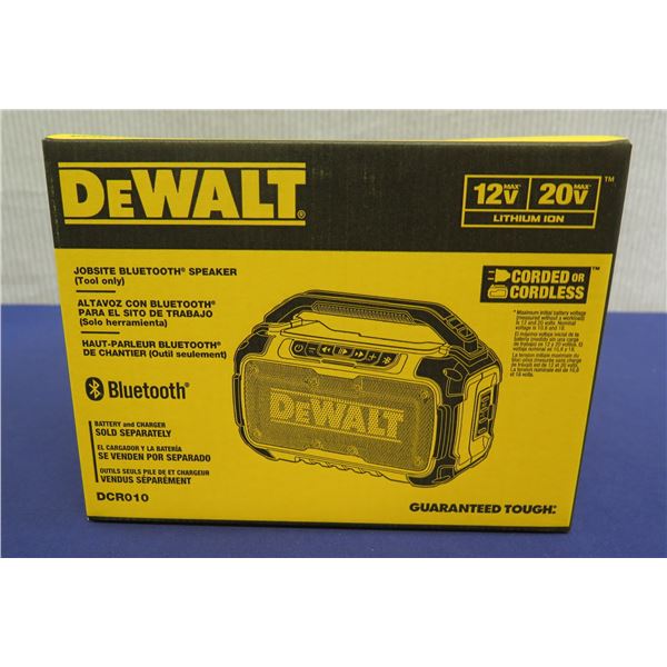 DeWalt DCR010 Jobsite Bluetooth Speaker in Box  (Tool Only)
