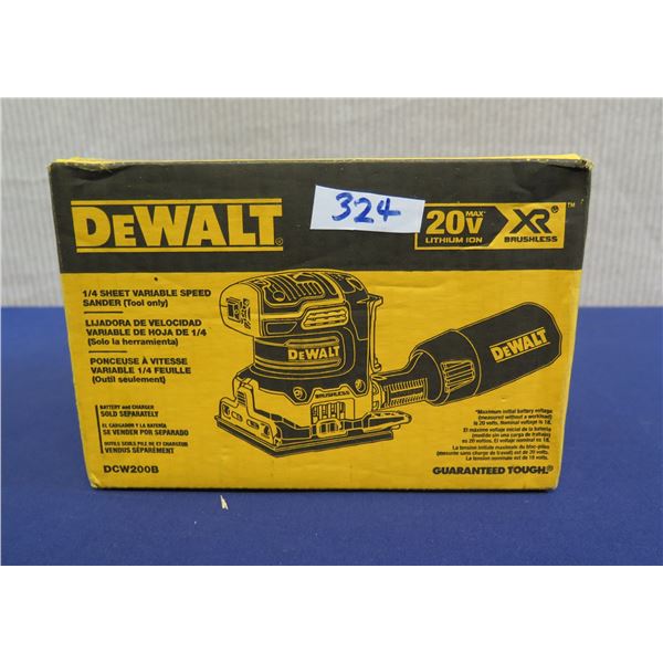DeWalt DCW200B Variable Speed Sander in Box (Tool Only)