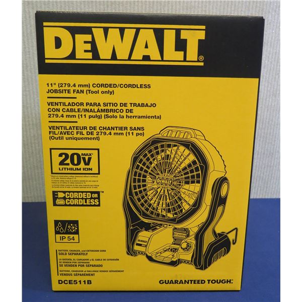 DeWalt DCE511B Jobsite Fan in Box  (Tool Only)