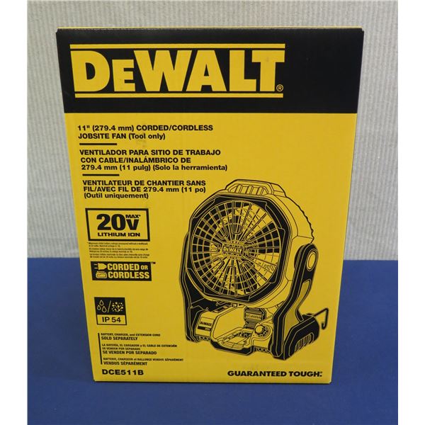 DeWalt DCE511B Jobsite Fan in Box  (Tool Only)