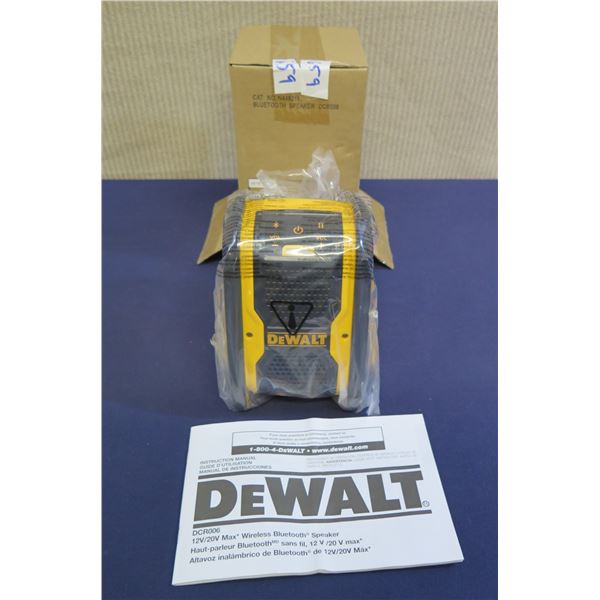 DeWalt DCR006 Bluetooth Speaker in Box