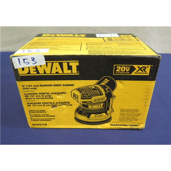 DeWalt DCW210B Random Orbit Sander in Box  (Tool Only)