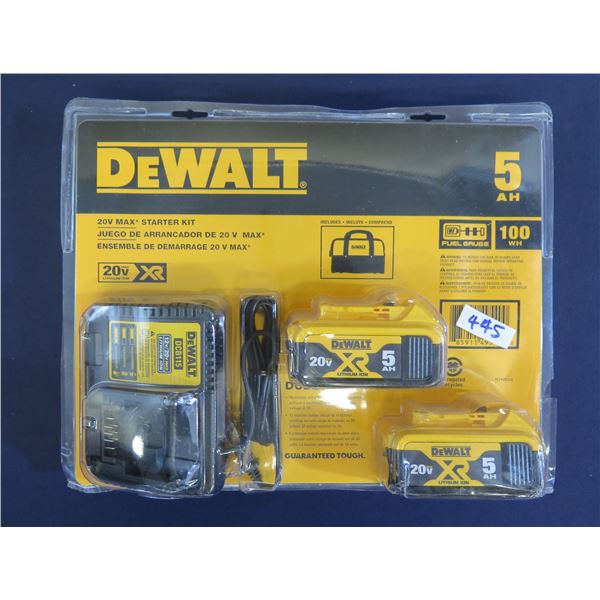DeWalt DCB205-2CK 20V Max Starter Kit in Package