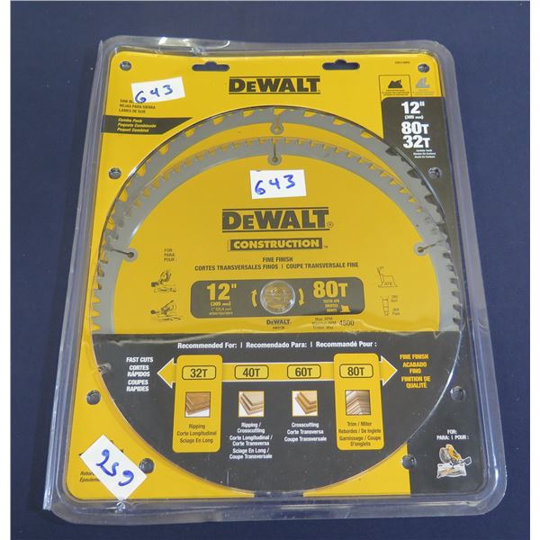 DeWalt DW3128P5 Circular Saw Blade 2-Pack