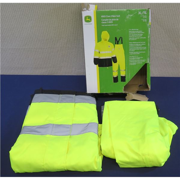 John Deere ANSI Class 3 Rain Suit Size XL/TG in Box