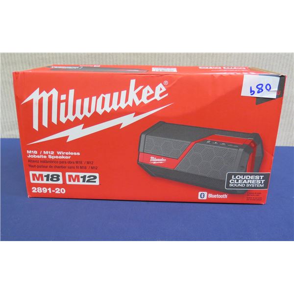Milwaukee 2891-20 M18 M12 Jobsite Speaker in Box
