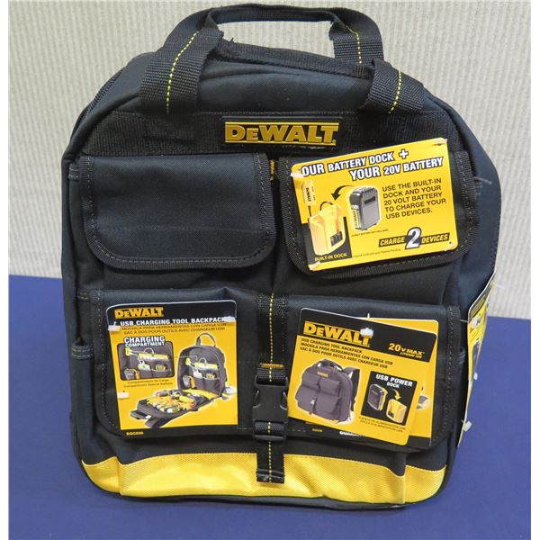 DeWalt DCG530 USB Charging Tool Backpack
