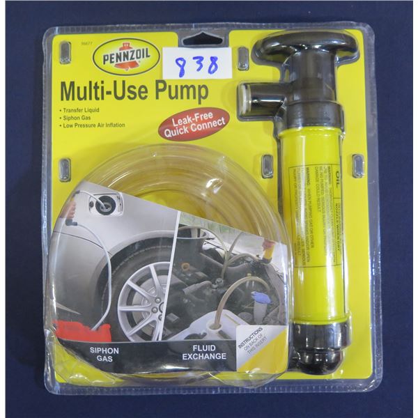 Pennzoil 16677 Multi-Use Hand Pump in Package