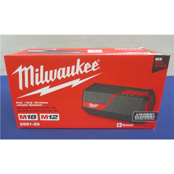 Milwaukee 2891-20 M18 M12 Jobsite Speaker in Box