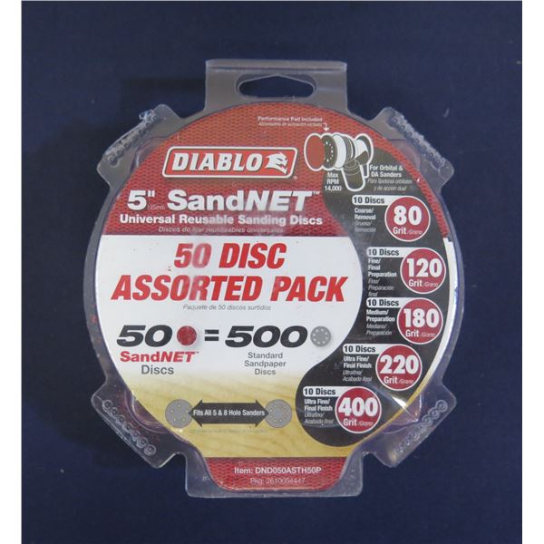 Diablo 5" SandNET 50 Disc Assorted Pack