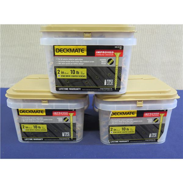 Qty 3 Deckmate 1005 419 796/1005 419 763 Star Drive Coated Deck Screws