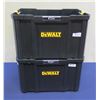 Image 1 : Qty 2 DeWalt DWST17809 TStak VIII Tote Boxes