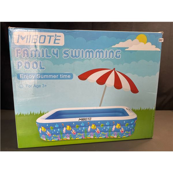 Lot of 1 Mibote Family Inflatable Swimming Pool - LARGE 118" X 72" X 20" Size - Brand New!
