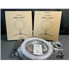 Image 2 : Lot of 2 Victsing 10-inch Ring Lights (Model: BH472A) w/ Bluetooth Remote Control - Brand New!