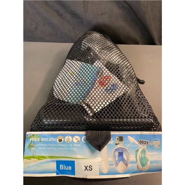 Lot of 1 Snorkeling Mask - Brand New - Size XS - Blue
