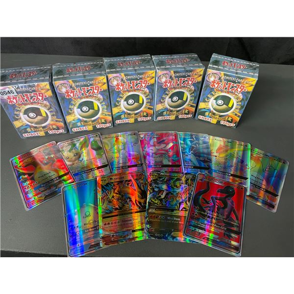 Lot of 5 Packs of Pokemon Fan Art Cards - Metallic Pokemon Art Cards - New